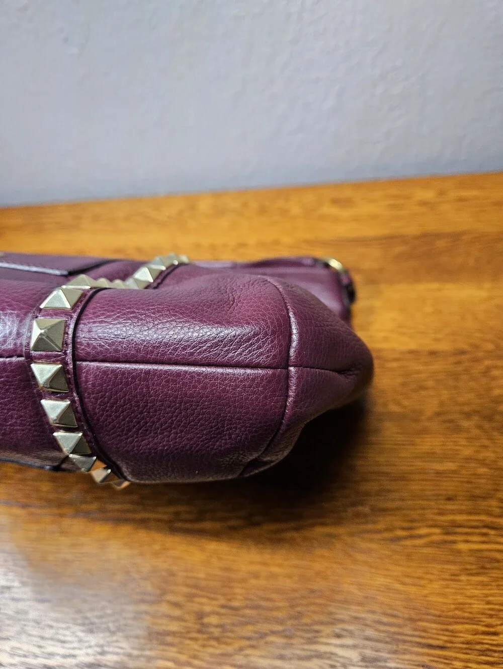 Coach Park Leather Pyramid Stud Hobo